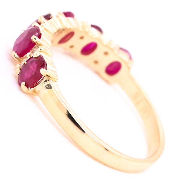 Graziella 14KT Yellow Gold Ruby & Diamond Ring