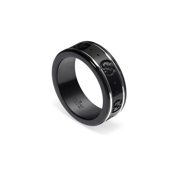 graziella 18KT White Gold 7mm Icon Ring