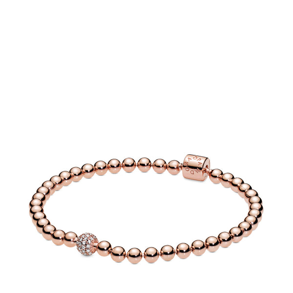 Graziella Beads And Pave Bracelet