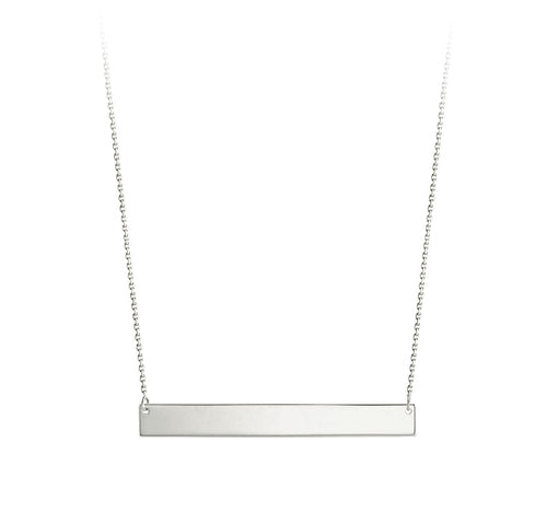 graziella Bella 10KT White Gold Monogram Necklace