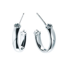 Graziella Birks Muse 15MM Polished Hoop Earrings
