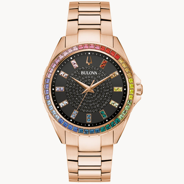 graziella Bulova Phantom 40mm Quartz Watch. 97A180