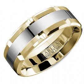 graziella Carlex 14KT Two-Tone Gold Wedding Band