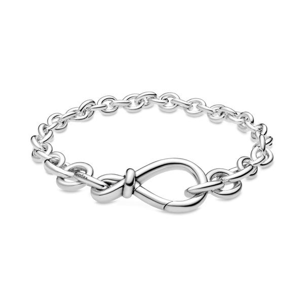 graziella Chunky Infinity Knot Chain Bracelet