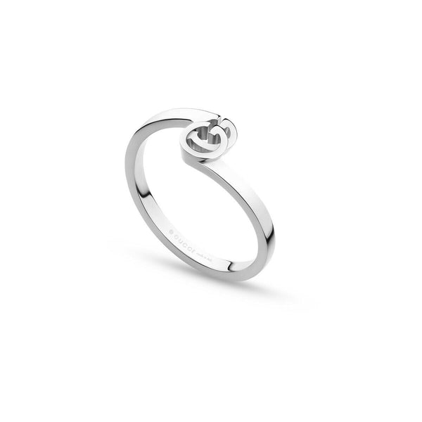 graziella Gucci 18KT White Gold Running G Ring