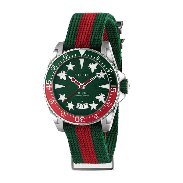 graziella Gucci Dive 40mm Quartz Watch.YA136339