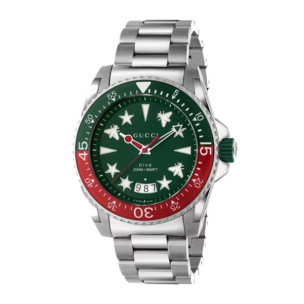 graziella Gucci Dive 45mm Quartz Watch.YA136222