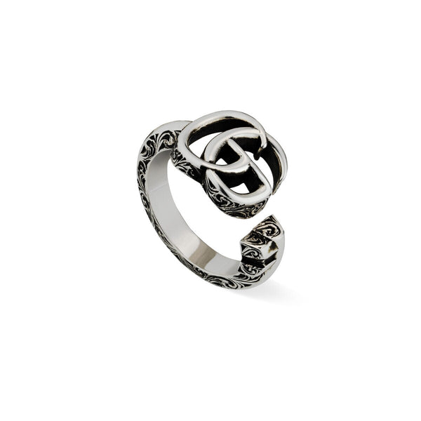 graziella Gucci Sterling Silver Double G key Ring