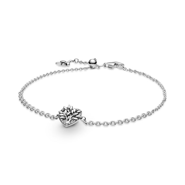 graziella Heart Family Tree Chain Bracelet