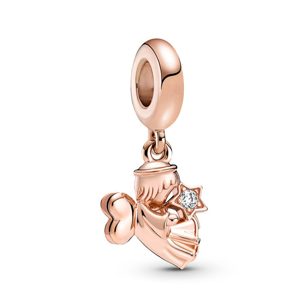 graziella Heart Winged Angel Dangle Charm