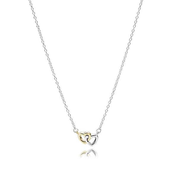 graziella Interlocked Hearts Collier Necklace