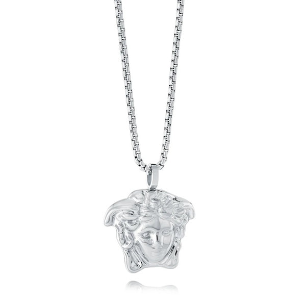 graziella Italgem steel 22" Medusa Head Necklace