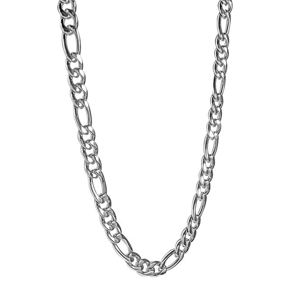 graziella Italgem Steel 24" 11MM Figaro Link Chain