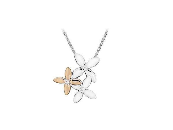 graziella Larus Sterling Silver 18" C.Z Necklace