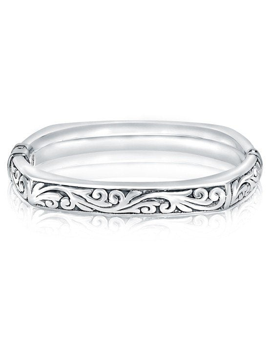graziella Larus Sterling Silver Electroform Bangle