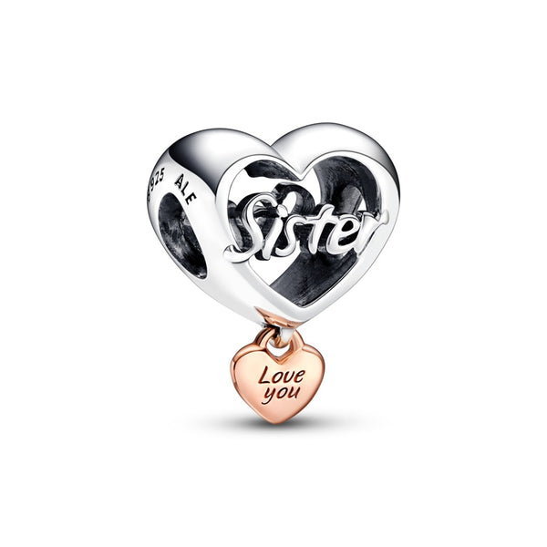 graziella Love You Sister Heart Charm