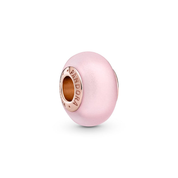 graziella Matte Pink Murano Glass Charm