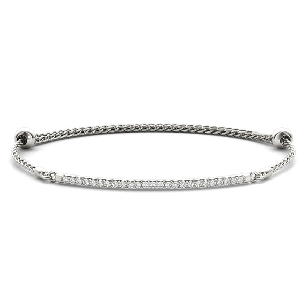 graziella Graziella Originals 14KT White Gold 0.25CTW Diamond Adjustable Bracelet