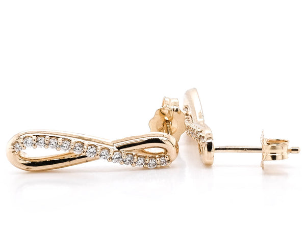 Graziella Graziella Originals 14KT Yellow Gold 0.26 CTW Stud Style Post Back Backing Diamond Earrings