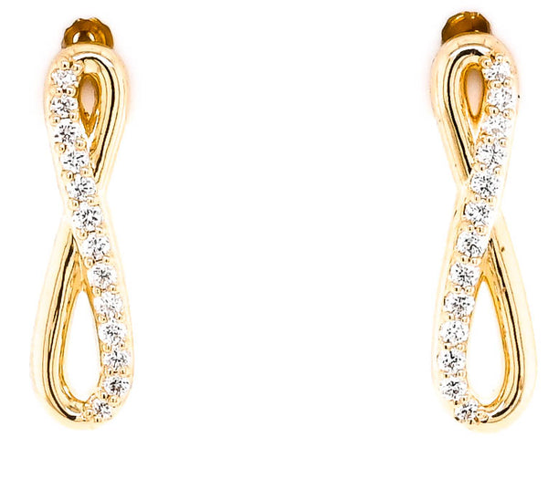 graziella Graziella Originals 14KT Yellow Gold 0.26 CTW Stud Style Post Back Backing Diamond Earrings