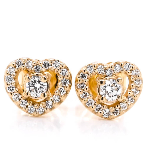 graziella Graziella Originals 14KT Yellow Gold 0.28CTW CTW Stud Style Post Back Backing Diamond Earrings