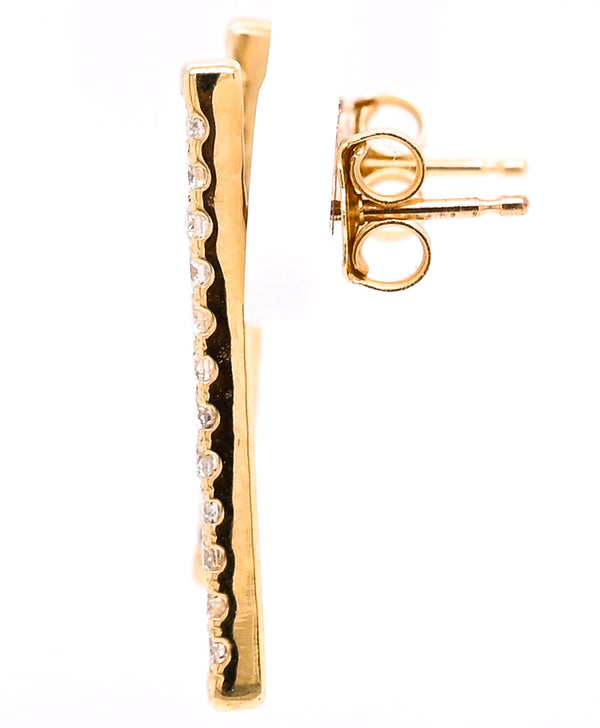 Graziella Graziella Originals 14KT Yellow Gold 0.29CTW CTW Stud Style Post Back Backing Diamond Earrings