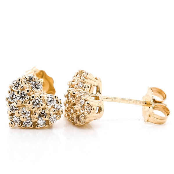 Graziella Graziella Originals 14KT Yellow Gold 0.31 CTW Stud Style Post Back Backing Diamond Earrings