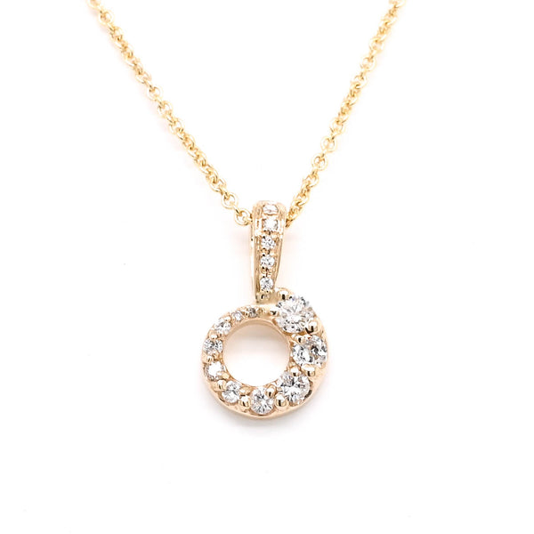 graziella Graziella Originals 14KT Yellow Gold 18" 0.25CTW Diamond Necklace