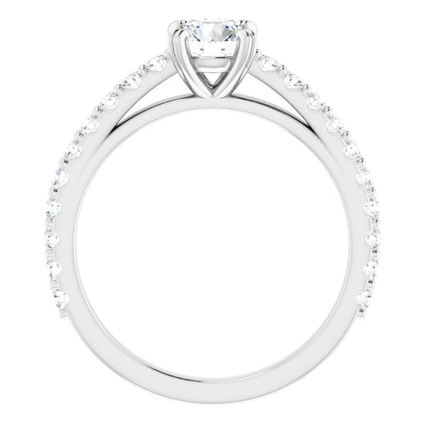 Graziella Graziella Originals Diamond Engagement Ring. 0.90CTW SI2-F Colour Center Diamond