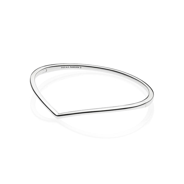 Graziella Pandora Polished Wishbone Bangle. 17cm