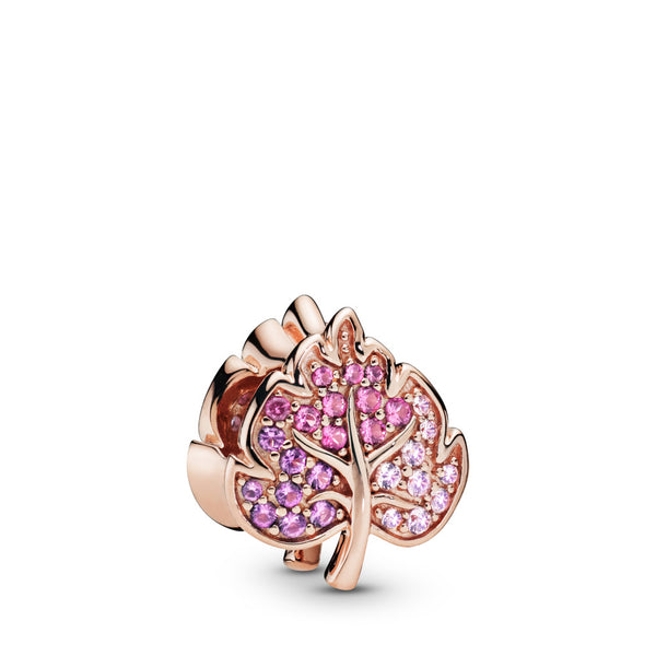 graziella Pandora Sparkling PaveLeaf Charm