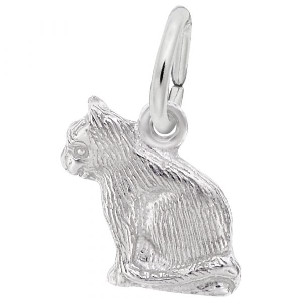 graziella Rembrandt Sterling Silver Cat Charm