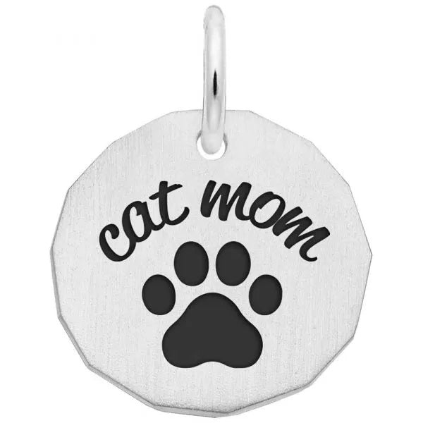 graziella Rembrandt Sterling Silver CAT MOM Charm
