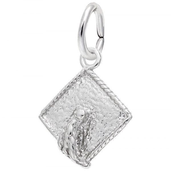 graziella Rembrandt Sterling Silver Grad Cap Charm