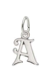 graziella Rembrandt Sterling Silver Letter A Charm