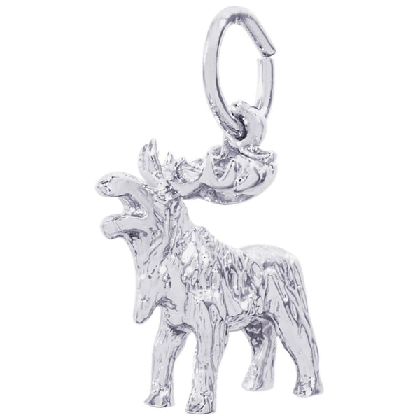 graziella Rembrandt Sterling Silver Moose 3D Charm