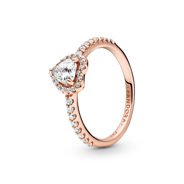 graziella Sparkling Elevated Heart Ring