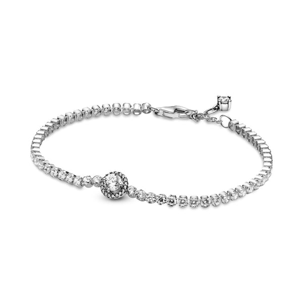graziella Sparkling Halo Tennis Bracelet