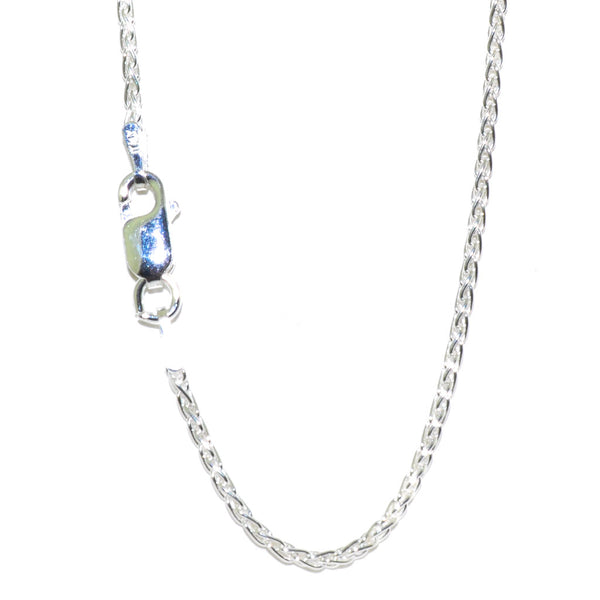graziella Sterling Siliver 22" 1.2mm Wheat Chain