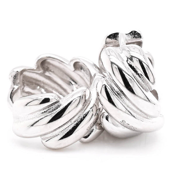graziella Sterling silver 13x7mm Huggies Earrings