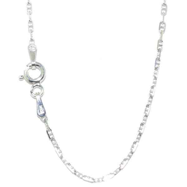 graziella Sterling Silver 16" 1mm Singapore Chain