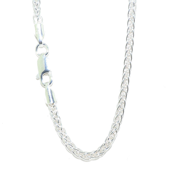 graziella Sterling Silver 16" 2.5MM Wheat Chain