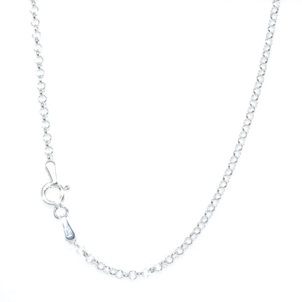 graziella Sterling Silver 22" 2MM Rolo Chain