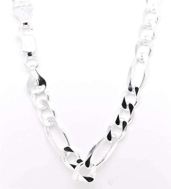 graziella Sterling Silver 22" 7mm Figaro Link Chain