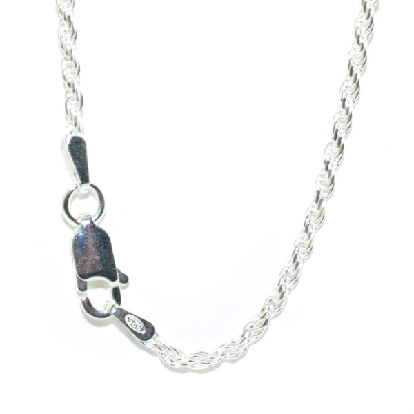 graziella Sterling Silver 24" 1.5mm Rope Chain