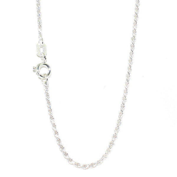 graziella Sterling Silver 24" 1mm Rope Chain