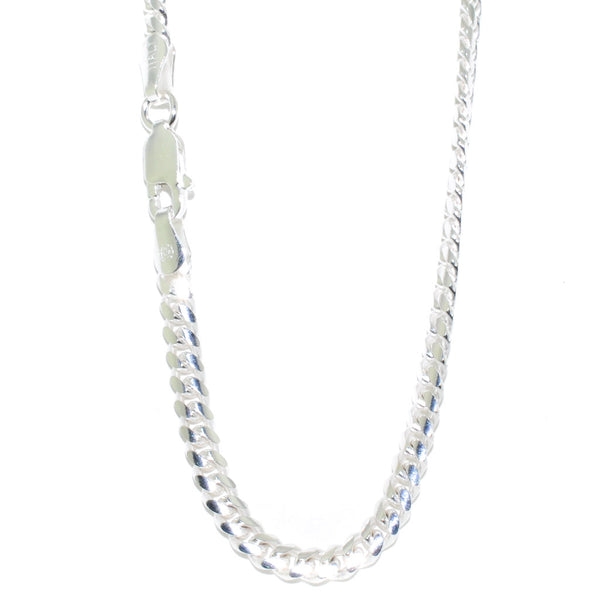 graziella Sterling Silver 24" 3mm Curb Link Chain
