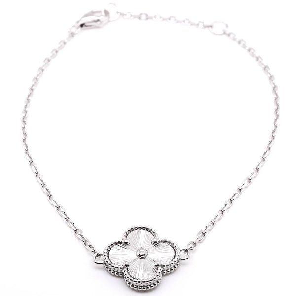 graziella Sterling silver 7.5" Clover Bracelet