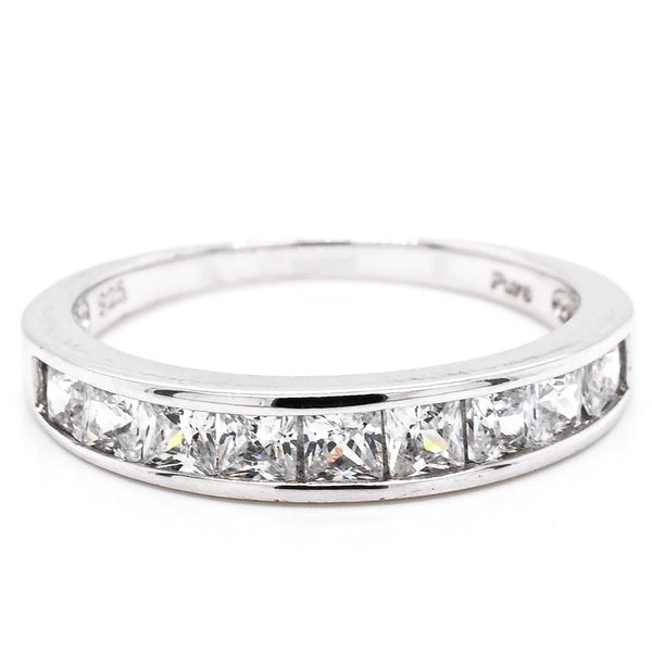 graziella Sterling Silver Princess Cut C.Z Ring graziella Sterling Silver Princess Cut C.Z Ring