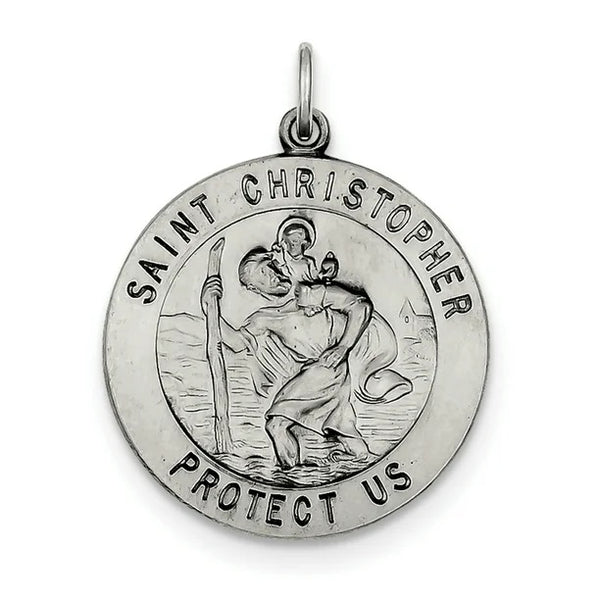 graziella Sterling Silver St.Christopher Pendant
